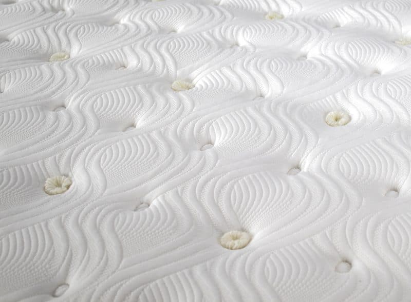 Detailed photo of mattress quilting