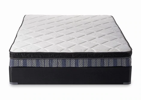 Diamond pattern mattress top black base