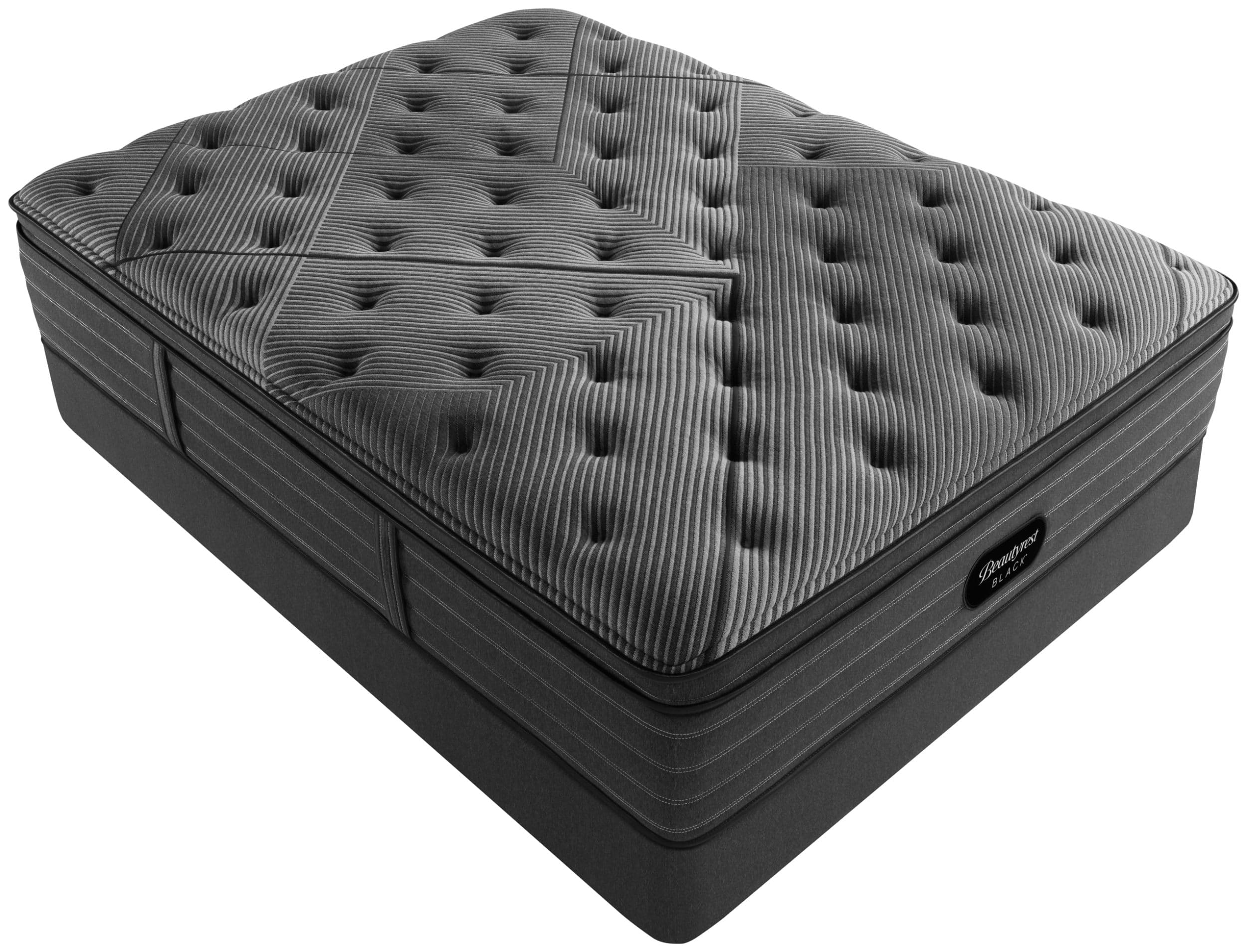 Photo of a black beautyrest mattress quilted top