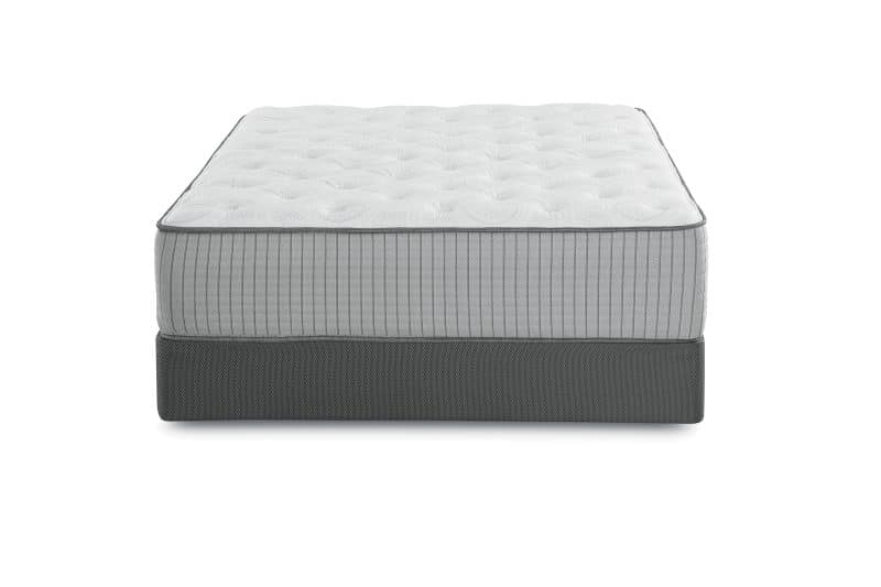 Plush thick mattress from a side view